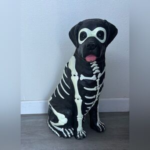 Black Lab Halloween Dog Blow Mold 2024 Home Depot Labrador 2.5 Ft Glow in Dark